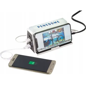 INDUKČNÍ NABÍJEČKA Svítilna LED SVĚTLO + 4xUSB