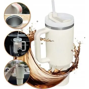 Termohrnek VELKÝ OBJEMNÝ TERMOHRNEK S UCHEM TERMOSKA 1L