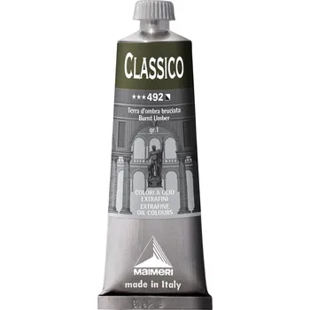 Olejová barva Maimeri Classico Olejová barva Burnt Umber 60 ml 1 ks
