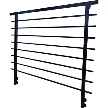 Modulové zábradlí Secura Pro boční kotvení odstín černa dl. 1,5m ocelové zábradlí, hliníkové madlo, práškově lakováno