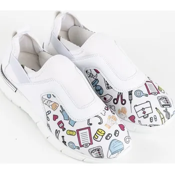 Dámská obuv Zdravotní tenisky elastické se stříbrným prvkem - vzor medicína 36