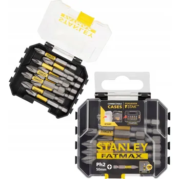 Bit Stanley 10dílná sada 50mm bitů pro rázové utahováky PH2