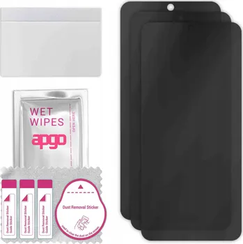 Vrták 3x Hybridní Sklo s Filtrem Soukromí pro Cubot Note 8, PRIVACY