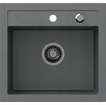 Granitový dřez Jednokomorový granitový dřez Quadron Johnny 110, šedá barva
