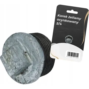 Fitinka Železná pozinkovaná zátka 5/4'' pozink VNĚJŠÍ ZÁVIT pro topení a teplou vodu