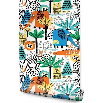 Fototapeta Tapeta pro děti - Zvířátka Safari /215040758