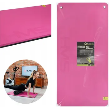 podložka na cvičení Pevná gymnastická podložka na cvičení fitness s otvory, 2 cm HMS