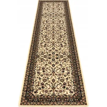 Koberec Koberec Běhoun KLASIK KVĚTINY RÁMEČEK PŘEDSÍŇ CHODBA béžová 60x250 cm