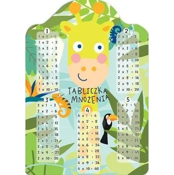 Set školních potřeb Karta tabliczka mnożenia A5 żyrafa