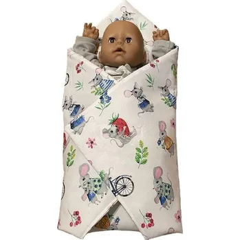 Doplněk pro panenku Rychlozavinovačka pro panenky Veselé myšky 60x60 cm