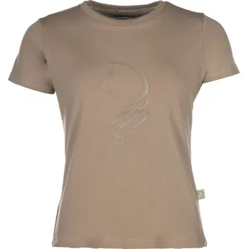 Dámské tričko Lauria Garrelli Triko Livigno Horse Head Lauria Garrelli, dámské, taupe S