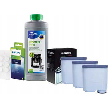 Kávovar Sada Philips Saeco - Filtr Aquaclean CA6903 3ks, Verde 500ml, CA6704/10