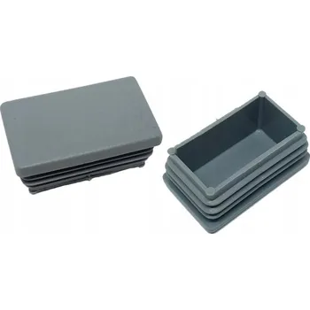 Plotový sloupek Záslepka 30x50 mm (100 ks) šedá vnitřní na plotový sloupek obdélníková