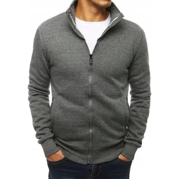 Pánská mikina PÁNSKÁ MIKINA NA ZIP BEZ KAPUCE bx4111 - M