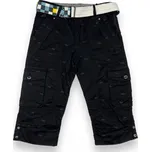 Go.Start Pánské bílé 3/4 kalhoty Barva: Černá, Velikost: M