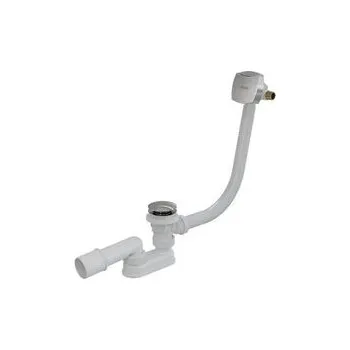 Vana Ravak Vanový odtokový komplet s napouštěním přepadem II, 80 cm, ClickClack, chrom