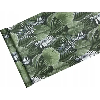 Tapeta Vinylová tapeta na vliesu METALICKÉ STŘÍBRNÉ LISTY