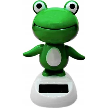 Figurka Solární Kiwáček Žabička Mávající Hlavou do Auta