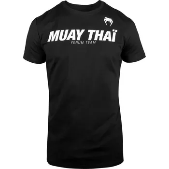 Pánské tričko Pánské tričko Venum Muay Thai VT - Black/White Velikost: XXL