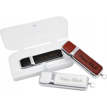 USB flash disk Kožený USB flash disk 1 GB s gravírováním