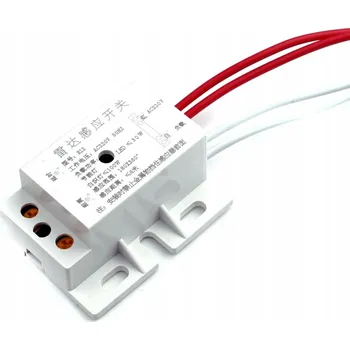 Zabezpečení domácnosti Pohybový senzor Elektroweb Spínač světla pro montáž do zdi s regulací 230V