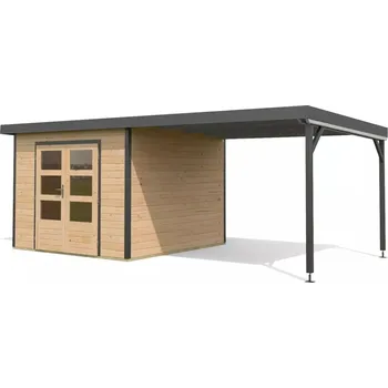 Zahradní domek KARIBU HOLZTECHNIK hybridní domek KARIBU PLUTO A (97908) natur / antracit LG4061