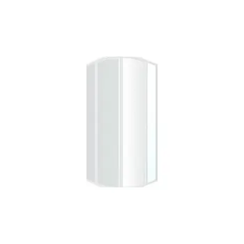 Vanová zástěna Ravak Supernova Čtvrtkruhový sprchový kout SKCP4, 87,5-89,5x87,5-89,5x195 cm, bílá, dekor grape