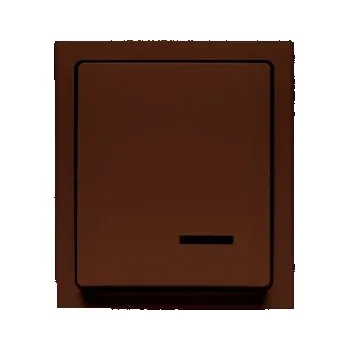 vypínač Jednopólový vypínač Klasik Polmark, hnědé odstíny ŁNH-1BS.BR