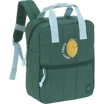 Dětský batoh LÄSSIG Mini Square Little Gang Lemon Dark Green