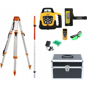 Bezpečnostní kamera LASEROVÝ NIVELÁTOR VEVOR NL300G SENZOR STATIV LATA ZELENÝ STAVEBNÍ