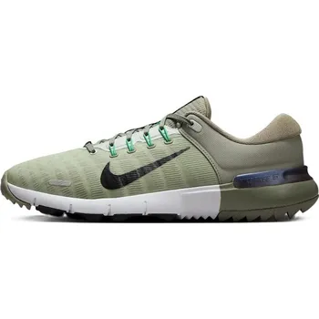 Nike Free Golf NN unisex golfové boty, light army/black light silver zelené, standardní, bez spajků, 44