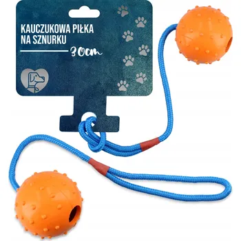 Hračka pro psa Míček pro psy 6 cm HRAČKA PŘETAHOVADLO ŠŇŮRKA Kousátko PEVNÝ DRŽÁK APORTOVANÝ TT