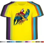 detske-levne-bavlnene-tricko-potisk-let-papousku Barva: Yellow - žlutá, velikost: 128