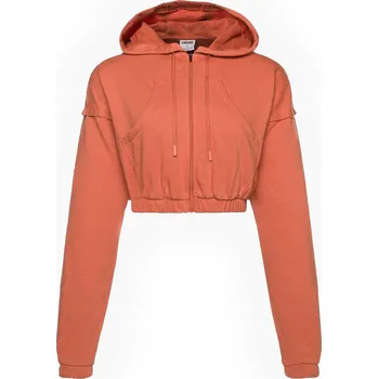 Dámská mikina Dámská tréninková Mikina Gymshark KK Twins Zip Crop oranžová, velikost M