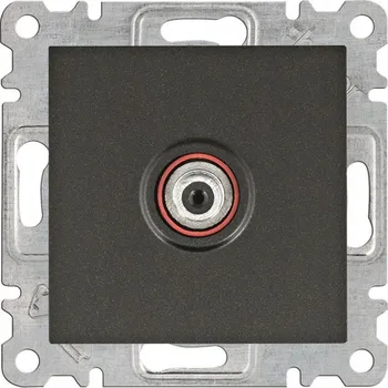 vypínač a zásuvka Anténní zásuvka nástěnná Hager černá