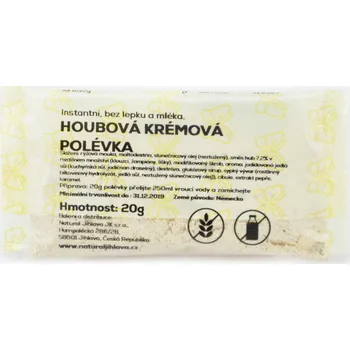 Instantní houbová krémová polévka bez lepku Natural Jihlava 20 g