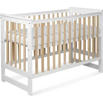 Dětská postýlka TOMI II. Postýlka se zábranou Bílá / buk