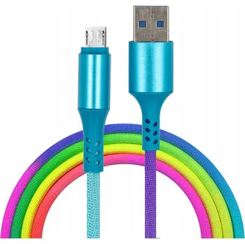 Datový kabel Kabel Cute Cases USB - USB typ C / microUSB / Lightning 1 m vícebarevný