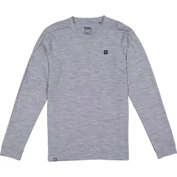 Pánské tričko Triko MONS ROYALE ICON MERINO CLASSIC LONG SLEEVE grey heather Velikost: M