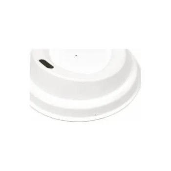 Jednorázové nádobí Víčko z cukrové třtiny pro kelímky ⌀62mm (50ks)