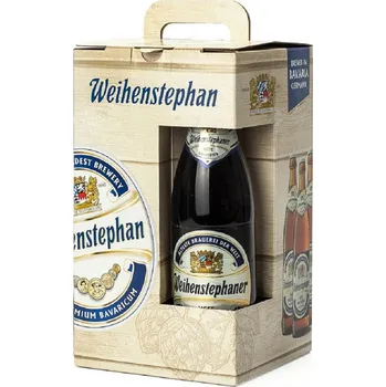 Pivo Weihenstephaner 1xHefeweissbier+1xVitus+1xHelles 3x0,5l+sklenka 7,1% německé piv.