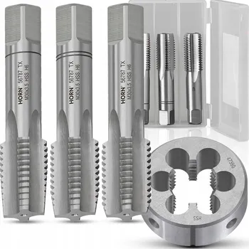 Závitořezný nástroj Závitník a kruhová závitová čelist M30 Sada M30x3.50