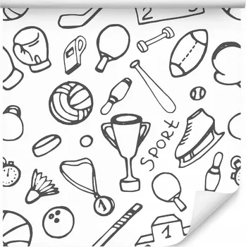 Fototapeta Tapeta pro teenagery BOKS Brusle Medaile Píšťalka Dekorace