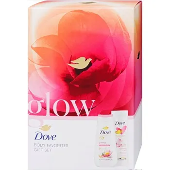 Kosmetická sada DOVE GLOW MALÝ Kosmetický set pro ženy gel + balzám