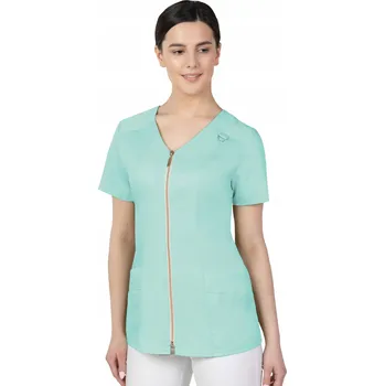 34 DÁMSKÝ ZDRAVOTNICKÝ BLEJZR halenka NA ZIP kosmetický PLÁŠŤ 379