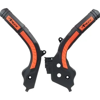 Kryt motoru RTECH protektory rámu KTM sada, černo-oranžové M400-1371