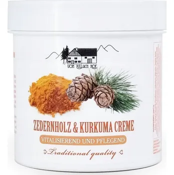 TĚLOVÝ KRÉM CEDROVÉ DŘEVO A KURKUMA 250 ml