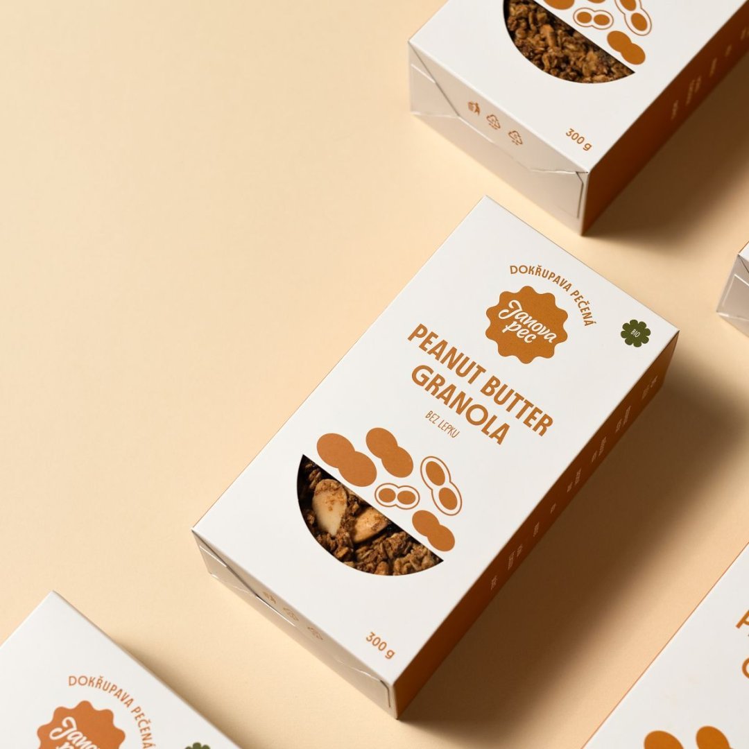 Janova pec BIO granola peanut butter 300 g
