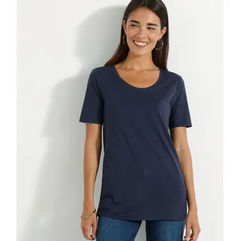 Dámské tričko Tričko s krátkými rukávy nám. modrá 50