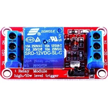 IP kamera Reléový modul 12V 1-kanálový 10A L/H Nízká/Vysoká úroveň spouštění H/L Arduino
